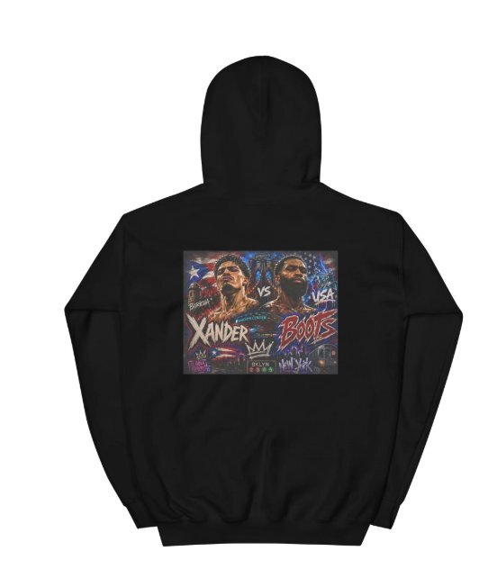 I Heart NY Xander Boots Black Hoodie back