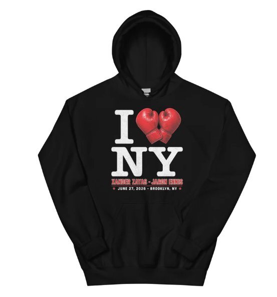 I Heart NY Xander Boots Black Hoodie front