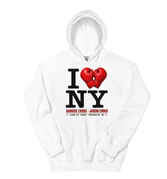 I Heart NY Xander Boots White Hoodie front