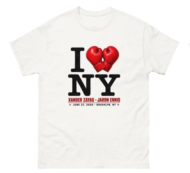 I Heart NY Xander Boots White T-Shirt front