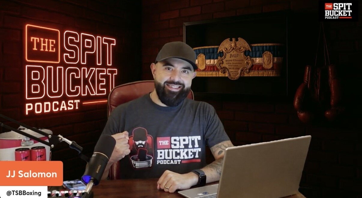 JJ Salomon at The Spit Bucket studio desk, ready to record
